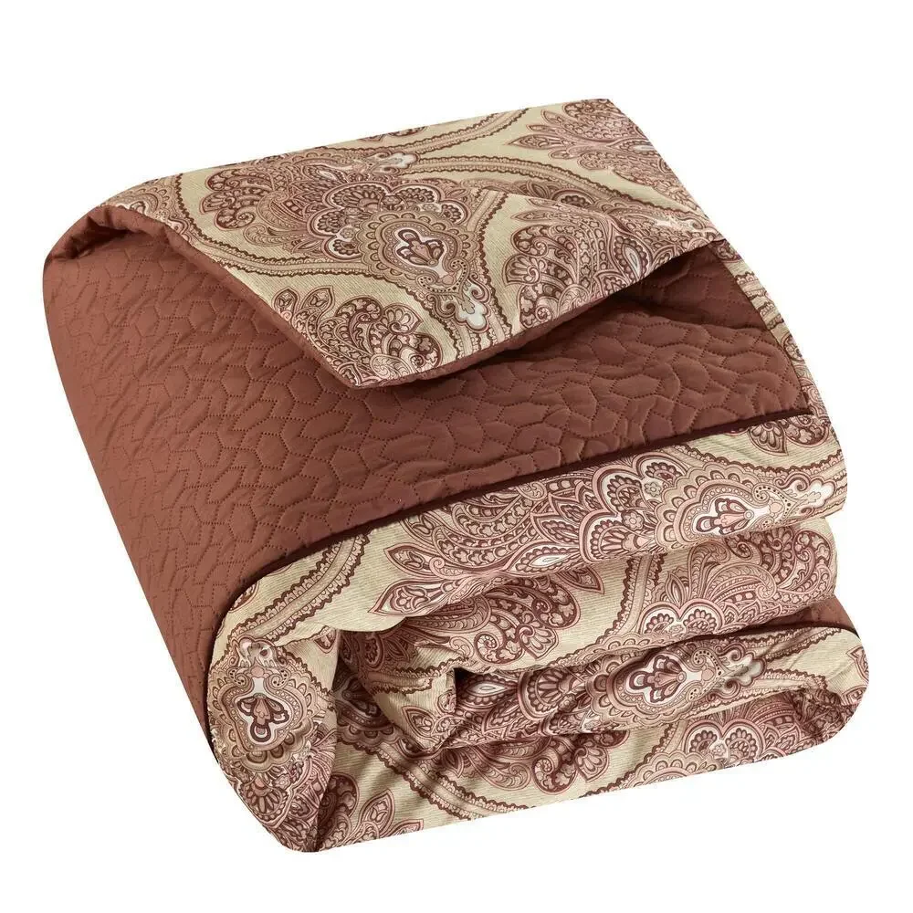 Chic Home King Phantogram 7 Piece Comforter Set Reversible Two-Tone